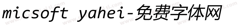 micsoft yahei字体转换
